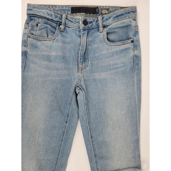 Alexander Wang Womens 24 Distressed‎ Denim Jeans Light Indigo Fade Blue Wang 001 - Picture 2 of 12